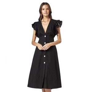 Charlie Holiday Cherry Dress – Black – Size 4 (NWT)